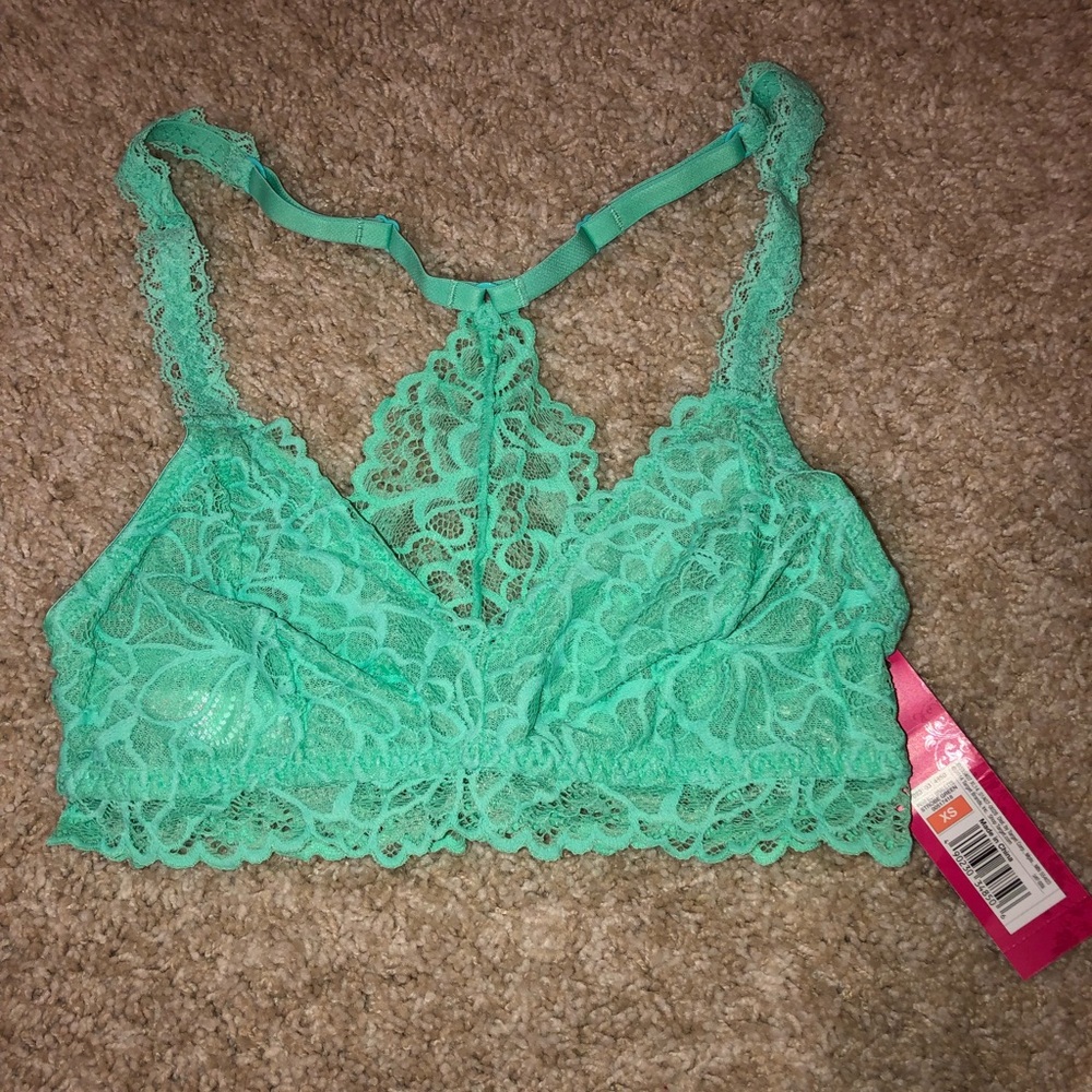 Teal racerback bralette
